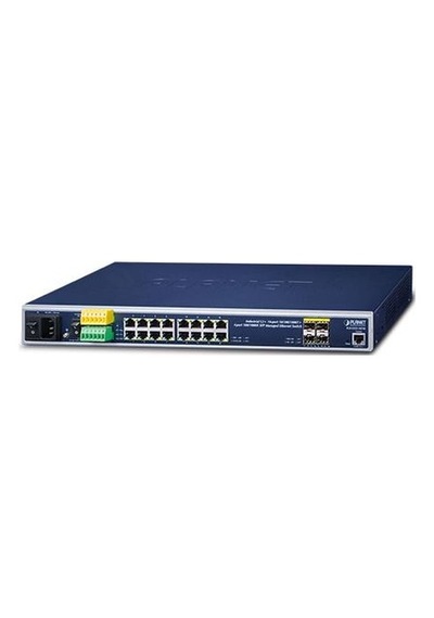 Planet PL-IGS-5225-16T4S 16 Port Gigabit 4 Port SFP Indstrial L2 + Switch