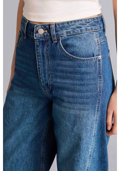 Defacto Barrel Fıt Yüksek Bel Düz Paça Uzun Jean Pantolon G4934ax26smnm28 Mavi-nm28 Defacto Barrel Fıt Yüksek Bel Düz Paça Uzun Jean Pantolon G4934ax26smnm28 Mavi-nm28