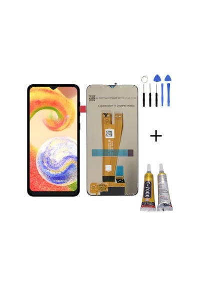 Te Samsung Uyumlu A04 A045f Oled Lcd Ekran + Montaj Kiti