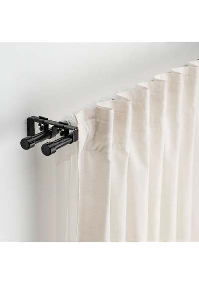 Ikea Bekrafta Rustik Korniş 120-210 Cm 19 Mm Siyah