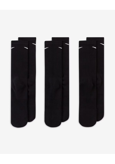 Nike Sx7664-010 Everyday Cushioned Crew Antrenman Çorapları 3 Çift Beyaz