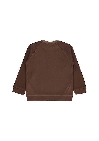 Civil Boys Parçalı 6-9 Yaş Sweatshirt - Kahverengi Koyu Kahve