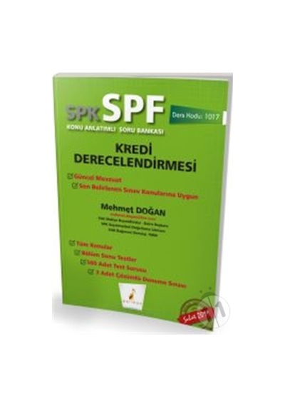 Pelikan Kitabevi SPK - SPF Kredi Derecelendirmesi Konu