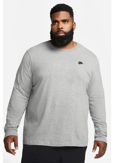 Nike Nsw Club Tee Erkek Uzun Kollu Spor Tişört Gri