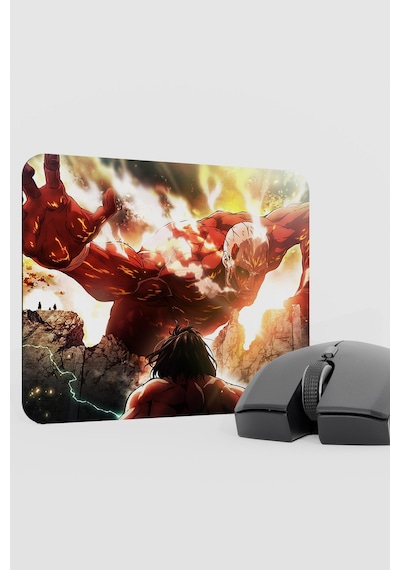 Attack On Titan Anime V5 - 22x18 Gaming Kauçuk Kaymaz Taban Mouse Pad Fare Altlığı