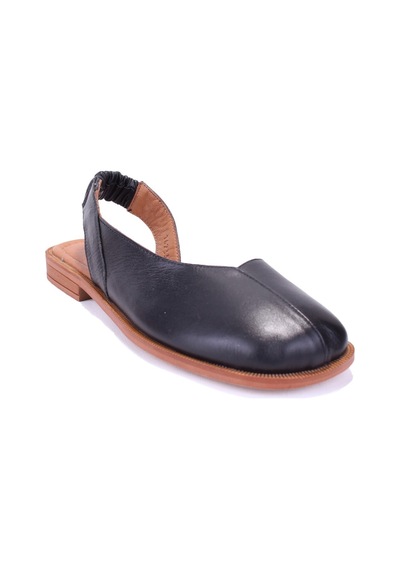 Dagoster Dza07-60216233 Siyah Günlük Ortopedik Deri Spor Kadın Sandalet Siyah