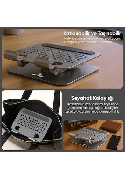 Dönebilen Sırt Uzunluk Ayarlamalı Tablet Telefon Tutucu