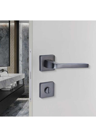 Sese Aysu Modeli Rozetli Wc Kapı Kolu Antrasit 200-241r-02-54