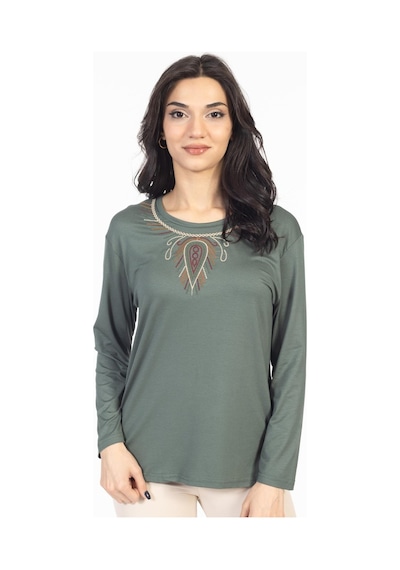 Mutlu City Orta Yaş ve Üzeri Yeni Desen Nakış İşlemeli Yuvarlak Yaka Likralı Anne Penye Bluz 6460-mint Yeşili Mint Yeşili Mutlu City Orta Yaş ve Üzeri Yeni Desen Nakış İşlemeli Yuvarlak Yaka Likralı Anne Penye Bluz 6460-mint Yeşili Mint Yeşili