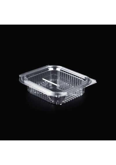 150 Gr Sızdırmaz Kapaklı Sos, Meze Ve Salata Kabı 100 Lü Şeffaf Kare Kap Siyah