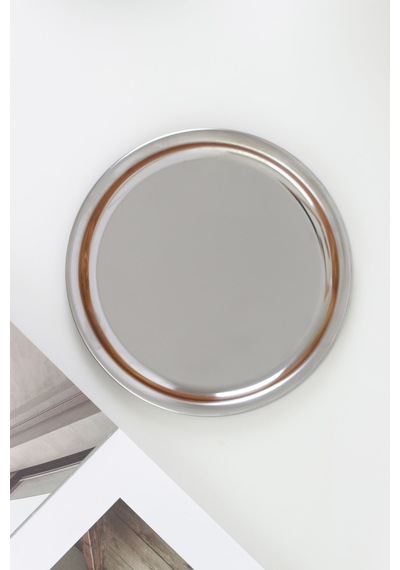 Metal 18 Cm Tatlı Sunum Tabağı Metalik - 806280582 Metalik