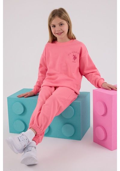 U.S. Polo Assn. U.s. Polo Assn Kız Çocuk Pembe Eşofman Takımı Us2310-c-v1 Pembe