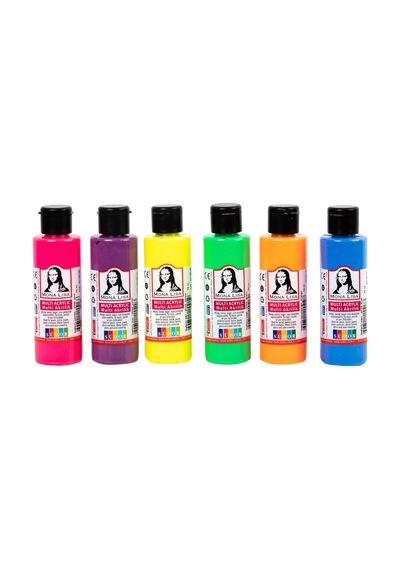 Sudor Monalisa Multi Akrilik Fosforlu Set 6x70 Ml 0,15 L
