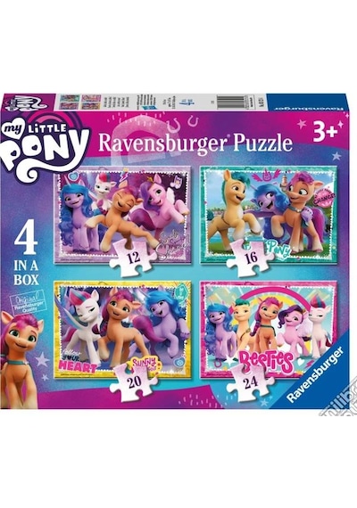 Ravensburger 12/16/20/24 Parça Puzzle My Little Pony 4 İn Box 031214
