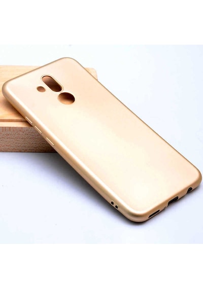 Huawei Mate 20 Lite Kılıf Zore Premier Silikon Kapak Gold