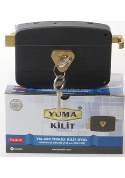 Yuma Ym-600 Tırajlı Demir Kapı Kilidi Oval Yeni Tip 14 cm