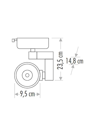 Ct-5334g 30w Siyah Kasa Ray Spot Armatür 3200k Günışığı