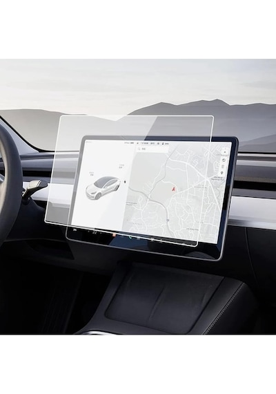 Multimedya Ekran Koruyucu- Kırılmaz Şeffaf Nano Teknoloji Tesla Model Y İle Uyumlu