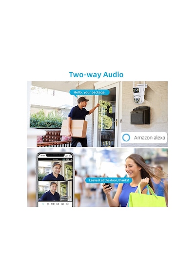 4mp+4mp Çift Lensli Wifi Ip Kamera Kablosuz Dış Mekan Ev Ptz Güvenlik Kamerası