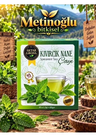 Aktar Gross Kıvırcık Nane Çayı 45 Süzen Poşet