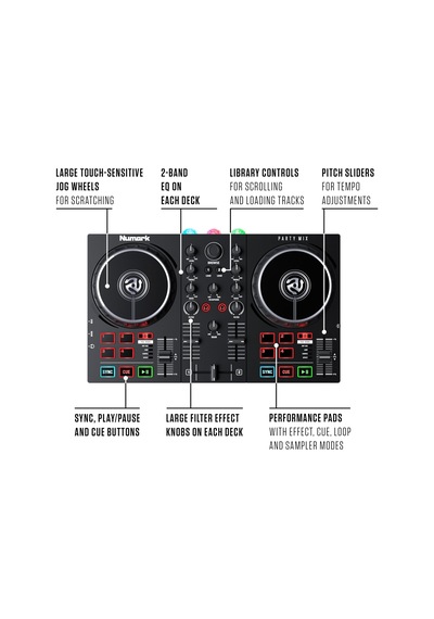 Numark Party Mix Iı Dahili Işıklı Dj Kontrolör