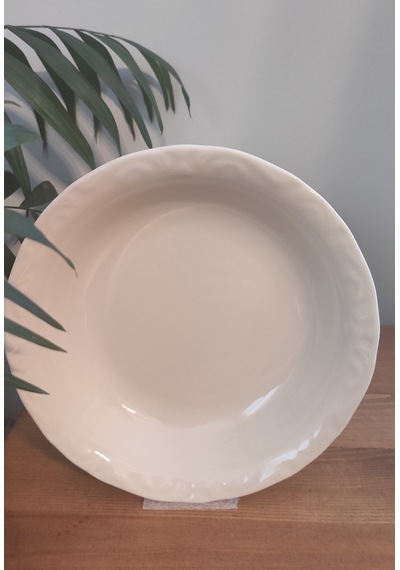 Porland Porselen Kum Beji 12 Adet 19 Cm Büyük Çukur Tabak