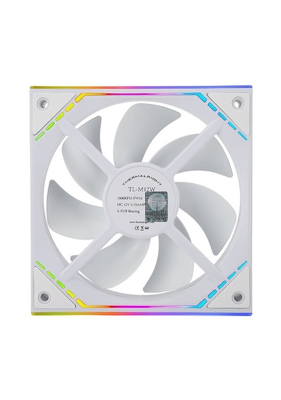 Thermalright Tl-m12w Argb 120mm Beyaz Kasa Fanı