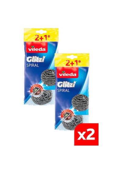 2 Paket 3 Lü Çelik Bulaşık Teli