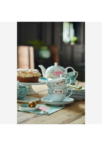 Pip Studio Blushing Birds Beyaz Porselen Çay Fincanı