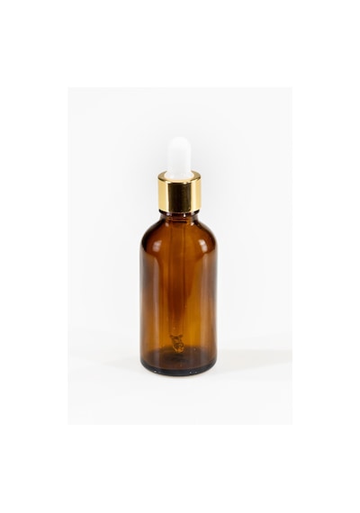 Amber Cam Şişe, Cam Damlalıklı Şişe 50 Ml