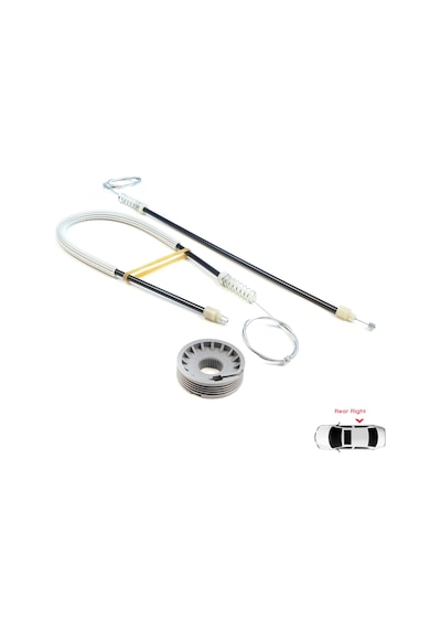 Mitsubishi Colt Czc Cabrio Rg 2006-09 İçin Arka Sağ Cam Kriko Set