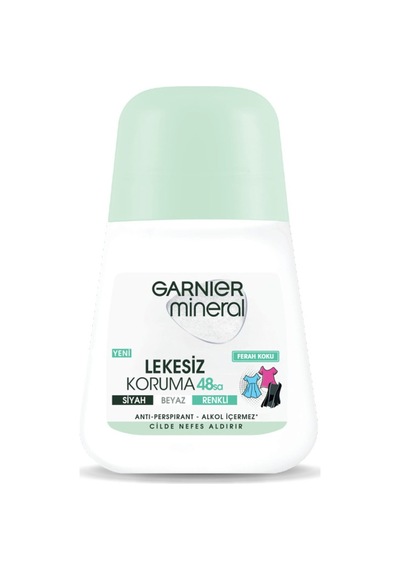 Garnier Mineral Lekesiz Koruma Ferah Koku Roll-on Deodorant - 7 Adet Tarı