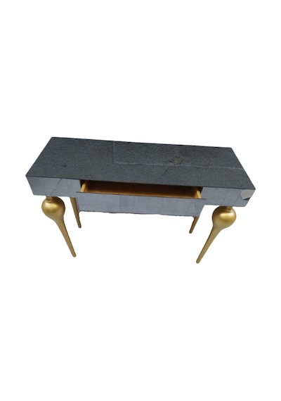 Dresuar Tombul Ayak Model Kayın Torna Mdf Tabla Parlak Gold Boya (377599327) Altın