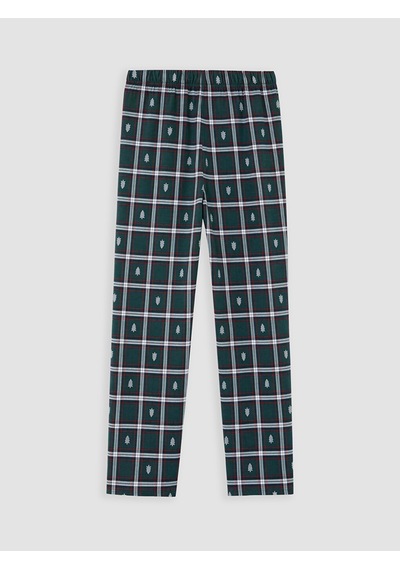 LC Waikiki Lc Waıkıkı Yeşil Yılbaşı Temalı Erkek Pijama Takım