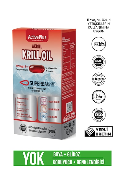 Active Plus Akrill Krill Oil 30 Softjel