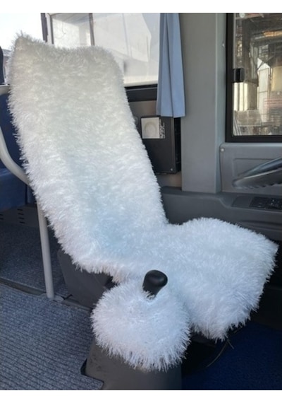 Peluş Koltuk Örtüsü
