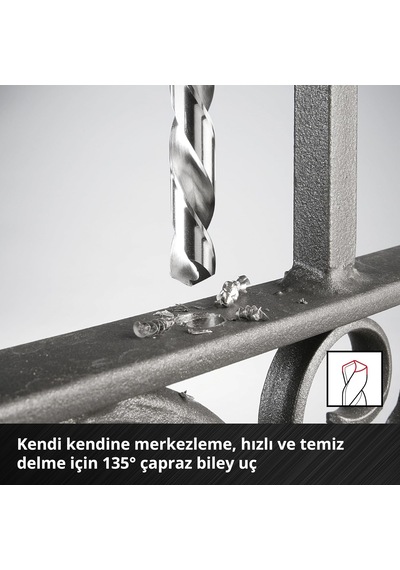 Einhell Orijinal 13 Parça Hss-g Metal Matkap Ucu Set, Ø 1,5 6,5 Mm 49205513