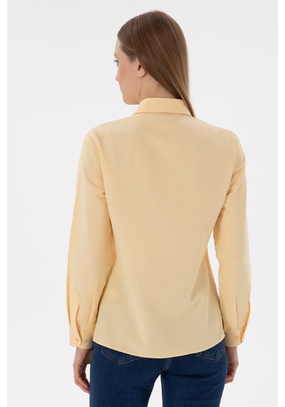 U.s. Polo Assn. Kadın Bej Gömlek Basic 50307726-vr011 Bej