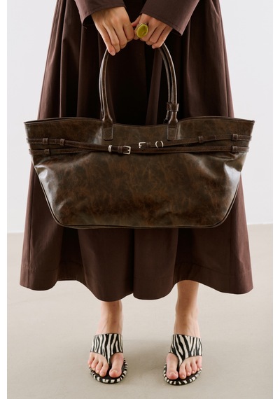 Manuka Watson Kemerli Tote Çanta Kahverengi Aw26cnt00014-122