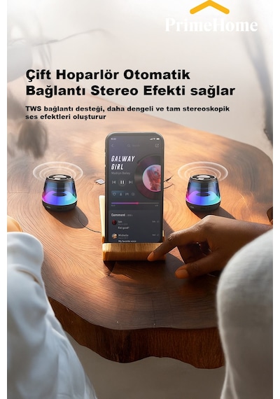 Magsafe Bluetooth Hoparlör Yüksek Ses Mini Bass Manyetik Mıknatıslı Kablosuz Speaker Ses Bombası