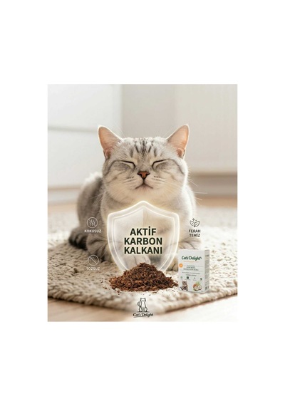 Hindistan Cevizi Kabuğu & Aktif Karbon Teknolojili Kedi Kumu 5 Litre X 4 Adet