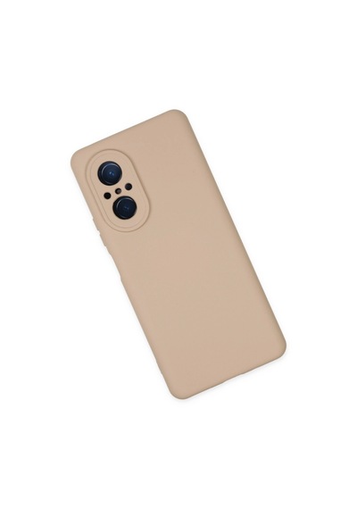 Huawei Nova 9 Se Kılıf Nano İçi Kadife Silikon - Pudra - Pudra