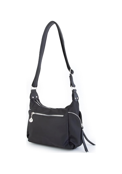 Nas Bag Kadın Çapraz Çanta Siyah Buzzy 26x21x15 Cm Siyah Buzzy Çok Renkli
