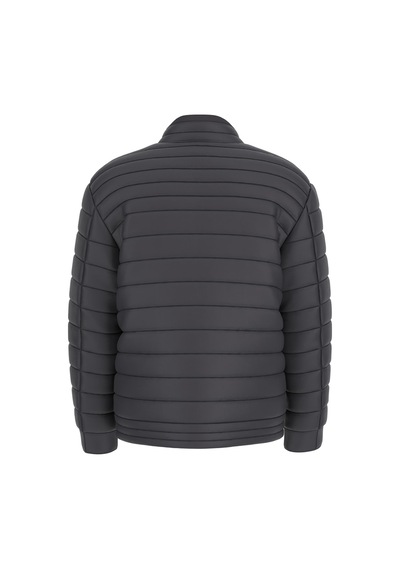 Guess Erkek Kapitone Fermuarlı Biker Ceket - Siyah Siyah