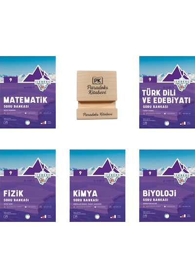 Okyanus 9. Sınıf Iceberg Matematik Edebiyat Fizik Kimya Ve Biyoloji Soru Bankası 5li Set + Stand
