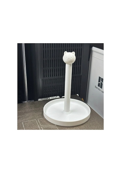 Kedi Figürlü Takı Ve Toka Standı Düzenleyici Organizer Beyaz - 916147558 Beyaz