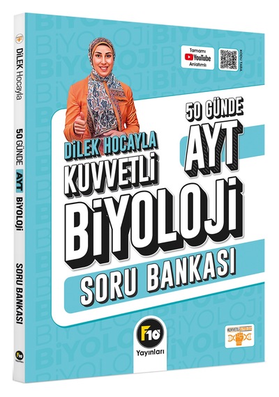 Dilek Hocayla 50 Günde Ayt Biyoloji Soru Bankası F10 Yayınları