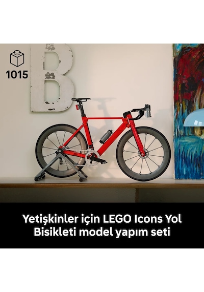 LEGO® Icons Yol Bisikleti 11380 - Yetişkinler için Vites Mekanizması ve Fren Kaliperleri İçeren Model Yapım Seti (1015 Parça)
