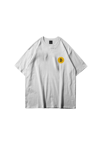 Tarzsokak Unisex Bitcoin Beyaz Tshirt Beyaz