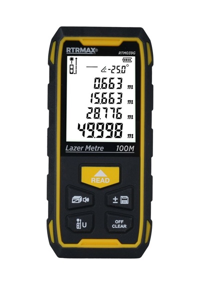 Rtm039g Şarjlı Lazer Mesafe Ölçer 100 Mt Yeşilrenk
